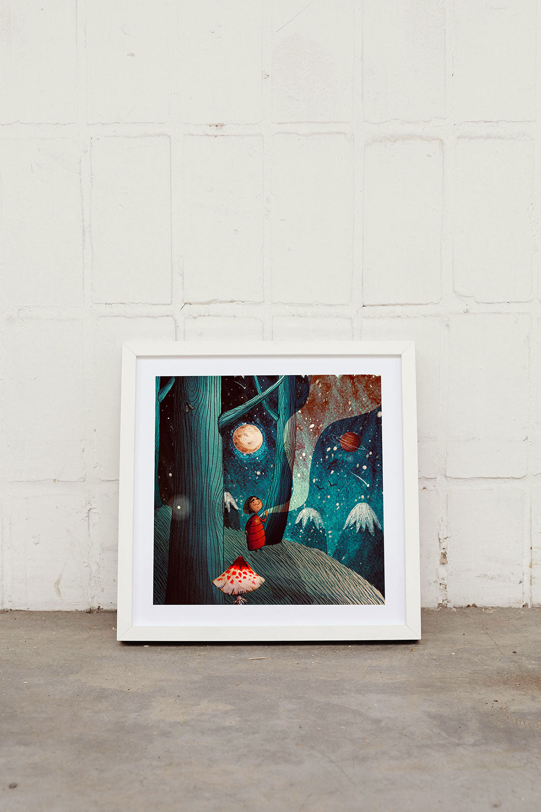 enchanted-forest-art-print-mystical-art-spiritual-nature-art-maia-walczak