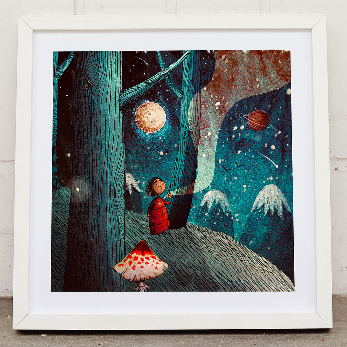 enchanted-forest-art-print-mystical-art-spiritual-nature-art-maia-walczak