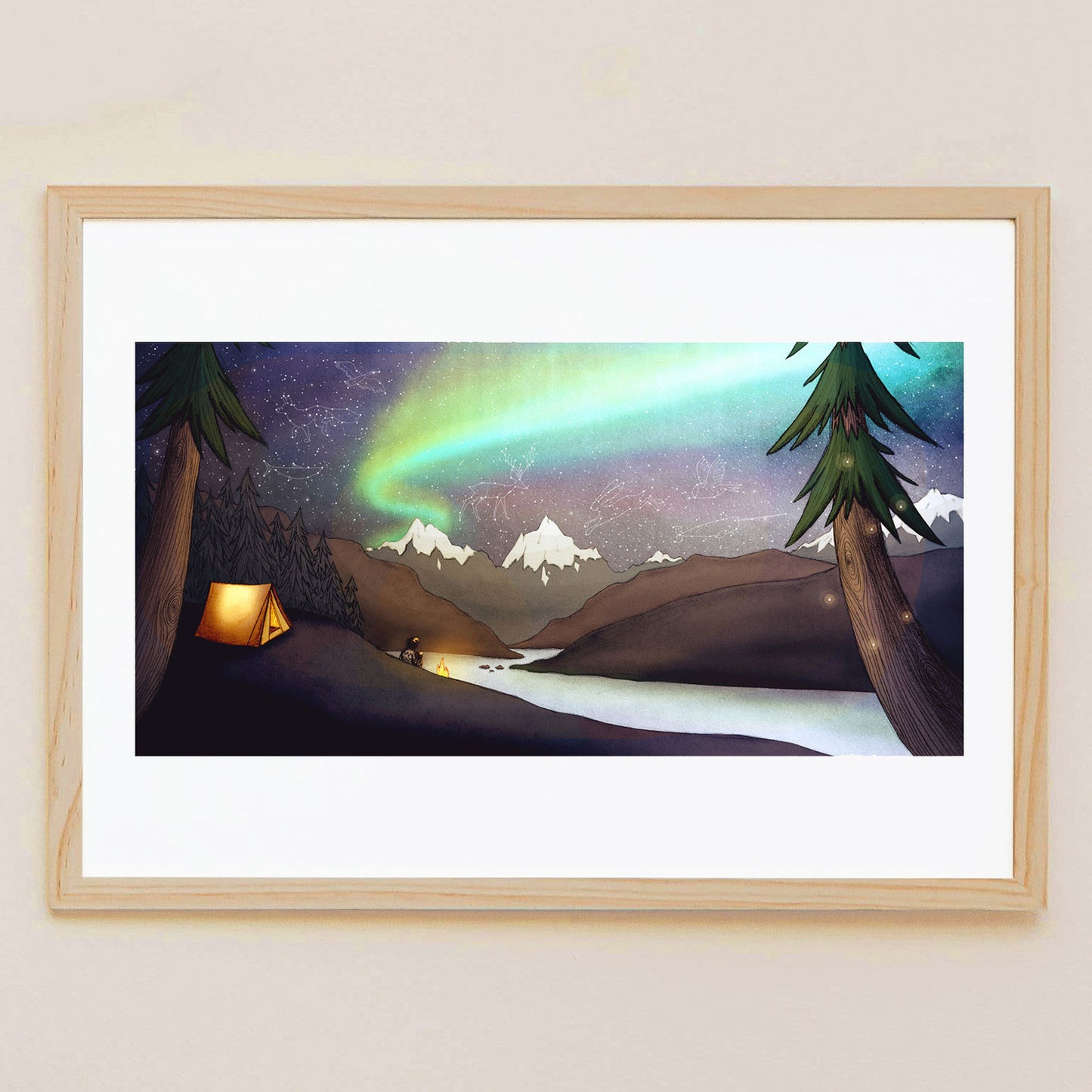 northern-lights-art-print-constellations-wild-camping-maia-walczak