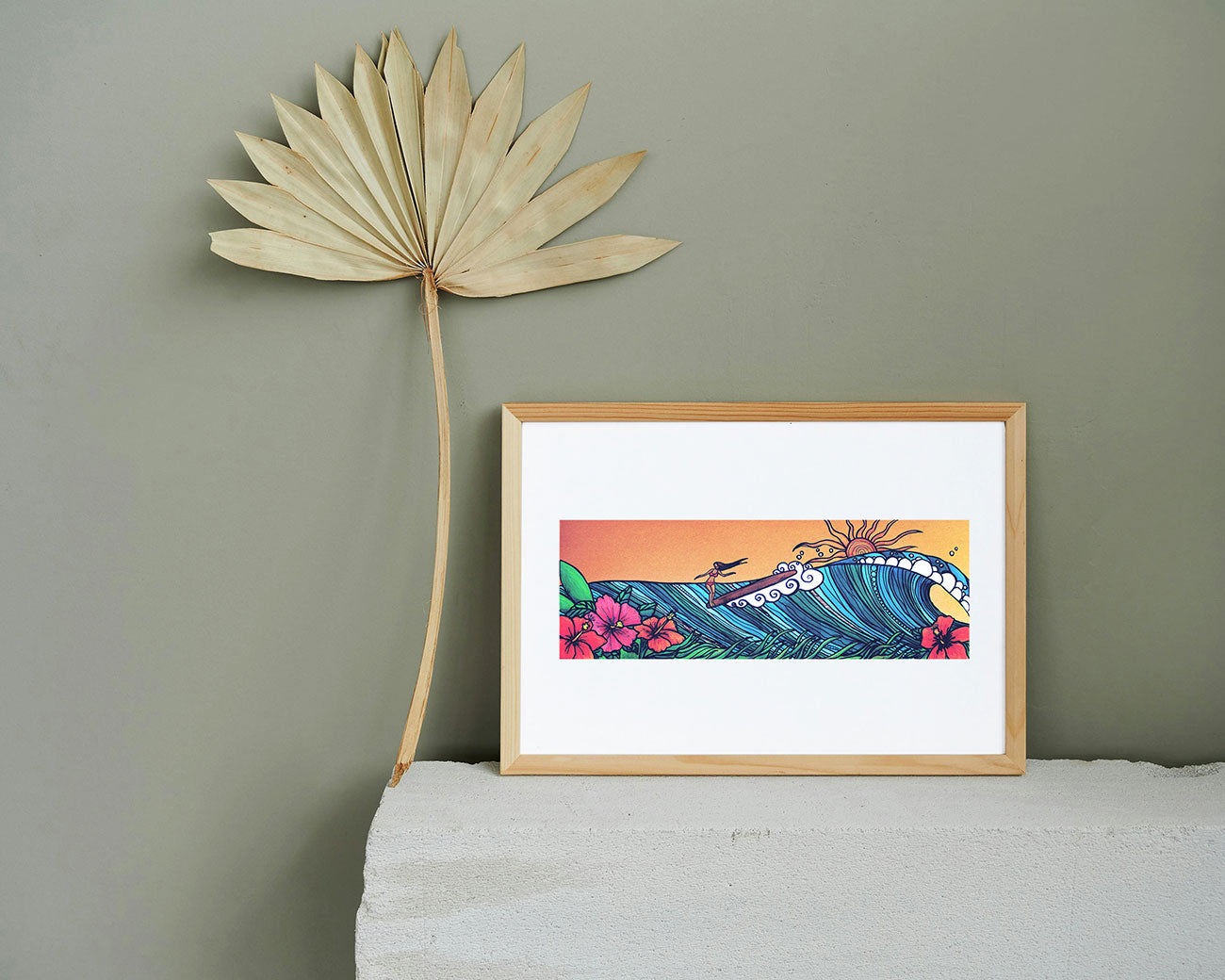 surfer-girl-art-print-surf-art-cornwall-maia-walczak