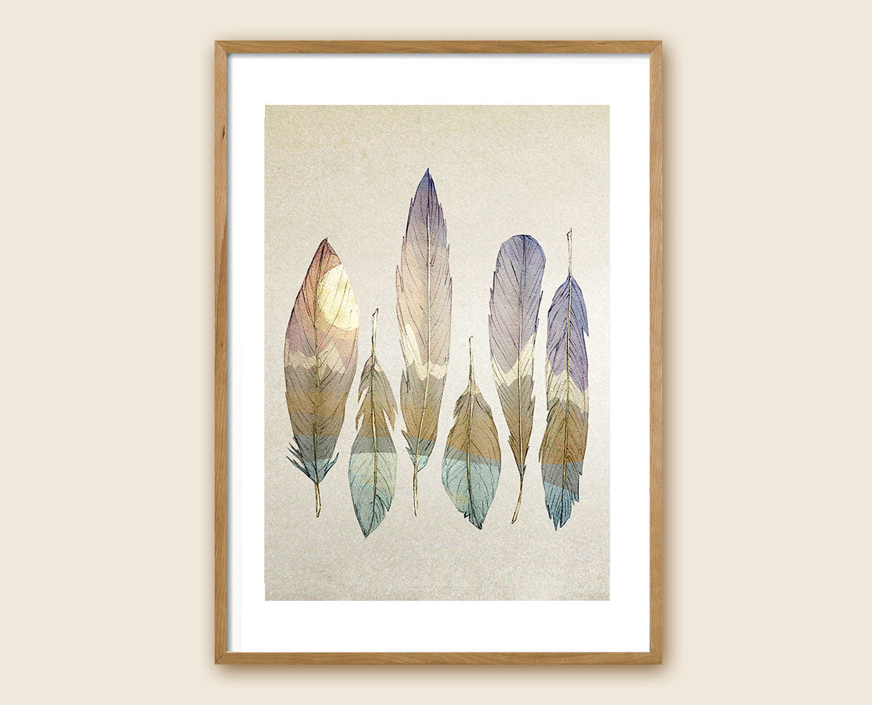 FEATHER ART PRINT BY MAIA WALCZAK: MOUNTAIN BIRDS – Maia Walczak